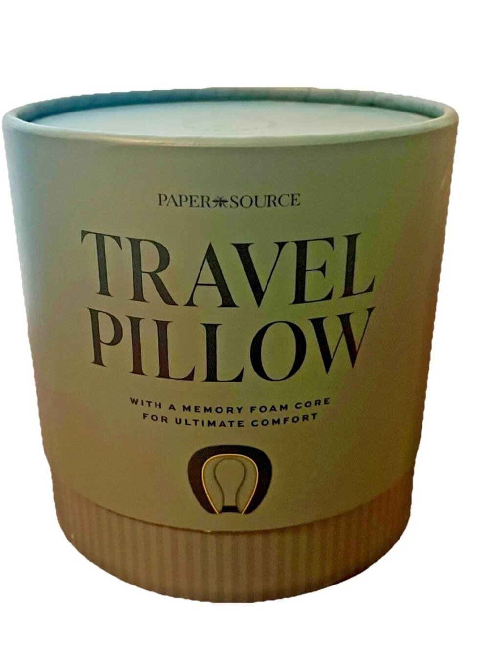 NEW Paper Source X West Emory Travel Neck Pillow w/ Pouch - Memory Foam